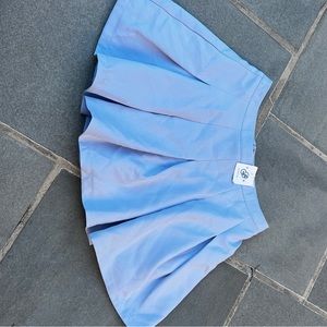 blue skater skort with tag BRAND NEW